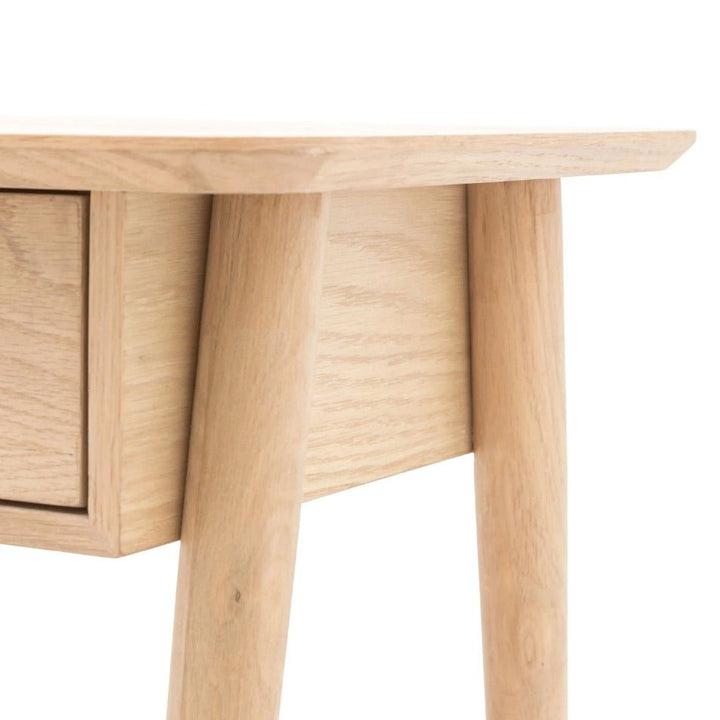 Hatfield 1 Drawer Bedside Table - Oak8 - Duck Barn Interiors
