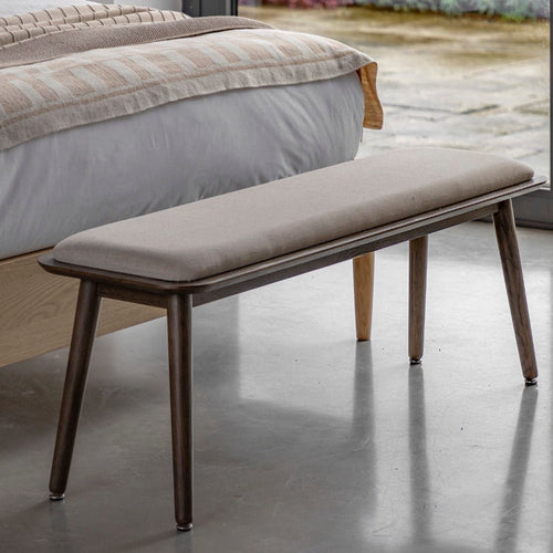 Hatfield Smoked Oak Bench