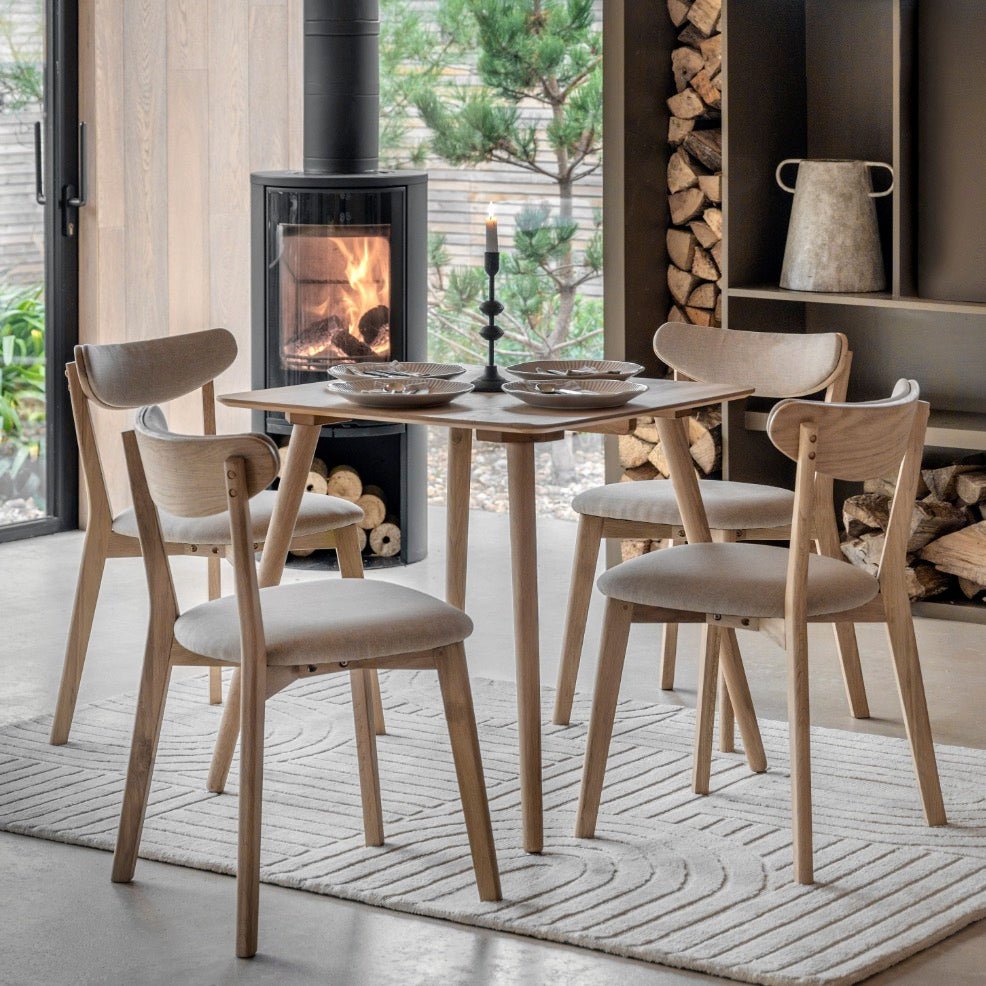 Hatfield Oak Dining Table - Square2 - Duck Barn Interiors