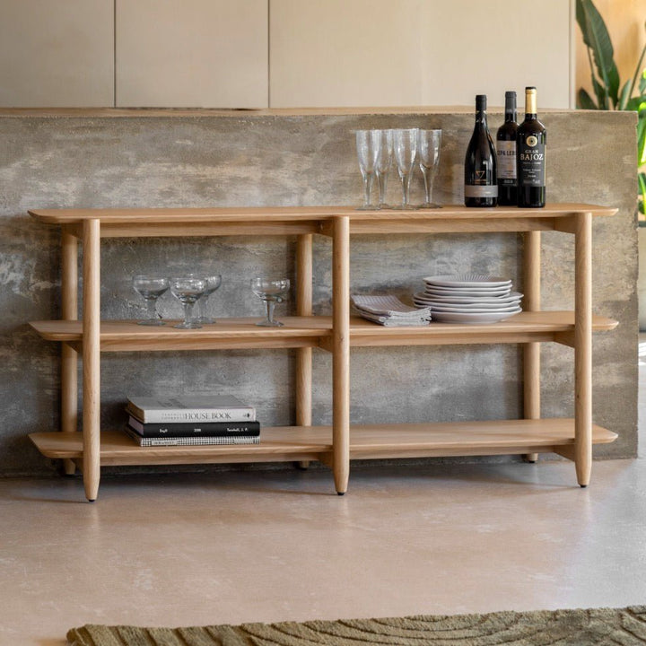 Hatfield Oak Open Shelving - Wide4 - Duck Barn Interiors