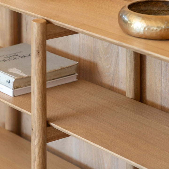 Hatfield Oak Open Shelving - Wide2 - Duck Barn Interiors