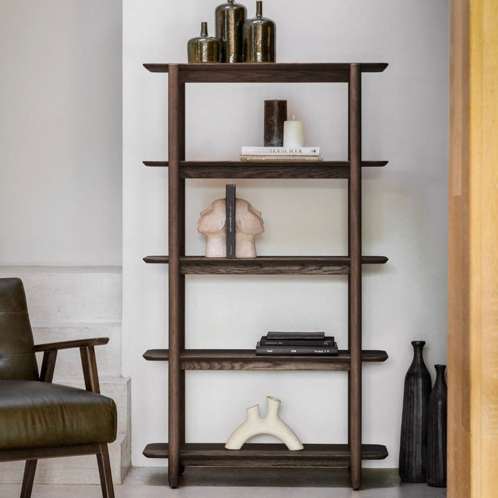 Hatfield Smoked Oak Open Shelving - Tall1 - Duck Barn Interiors