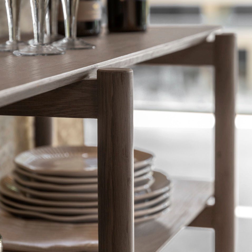 Hatfield Smoked Open Shelving - Wide2 - Duck Barn Interiors