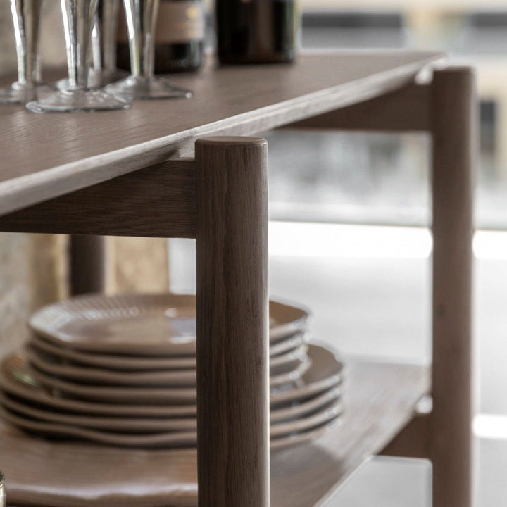 Hatfield Smoked Open Shelving - Wide2 - Duck Barn Interiors