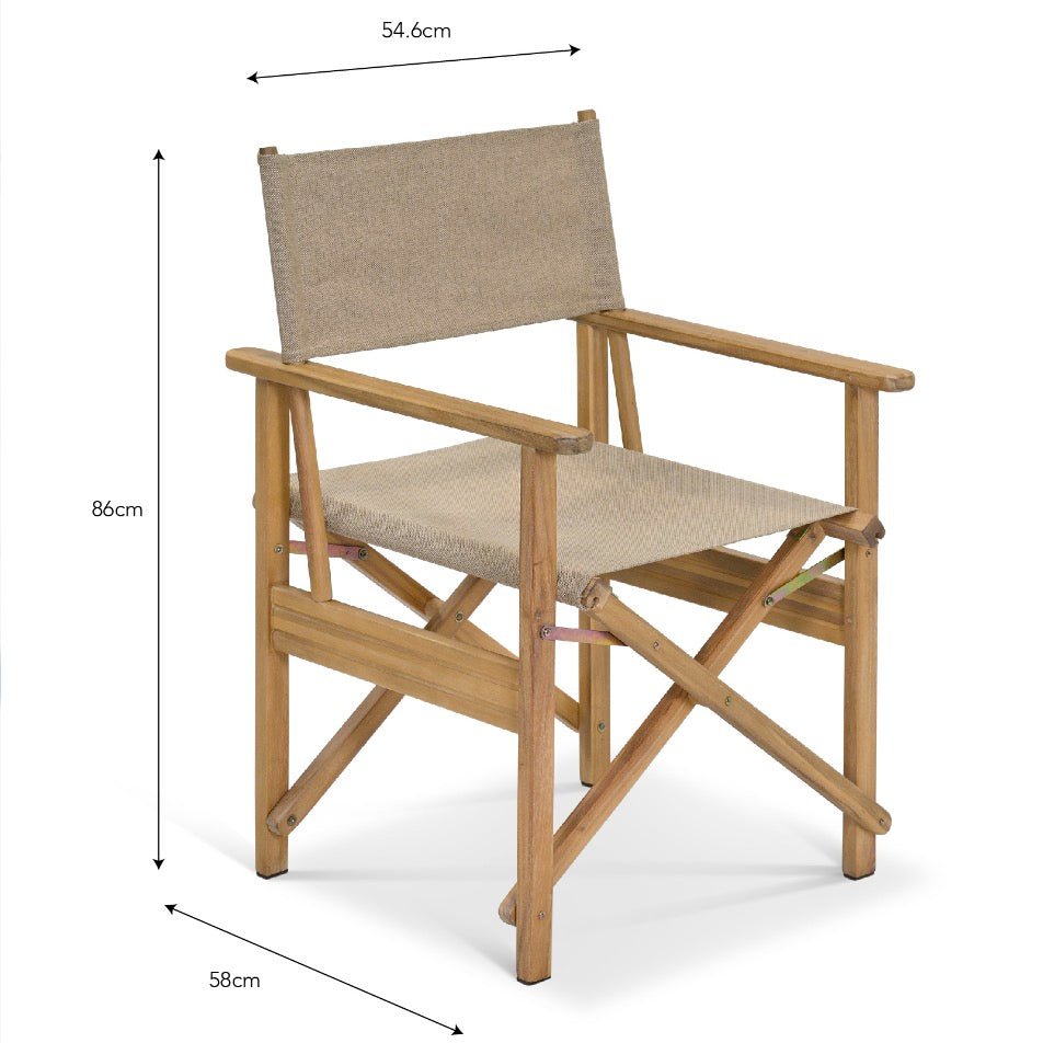 Hayle Director's Chair - Natural9 - Duck Barn Interiors