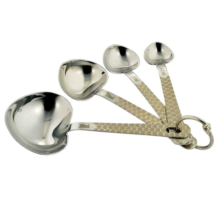 Heart Stainless Steel Measuring Spoons - Gift Boxed2 - Duck Barn Interiors