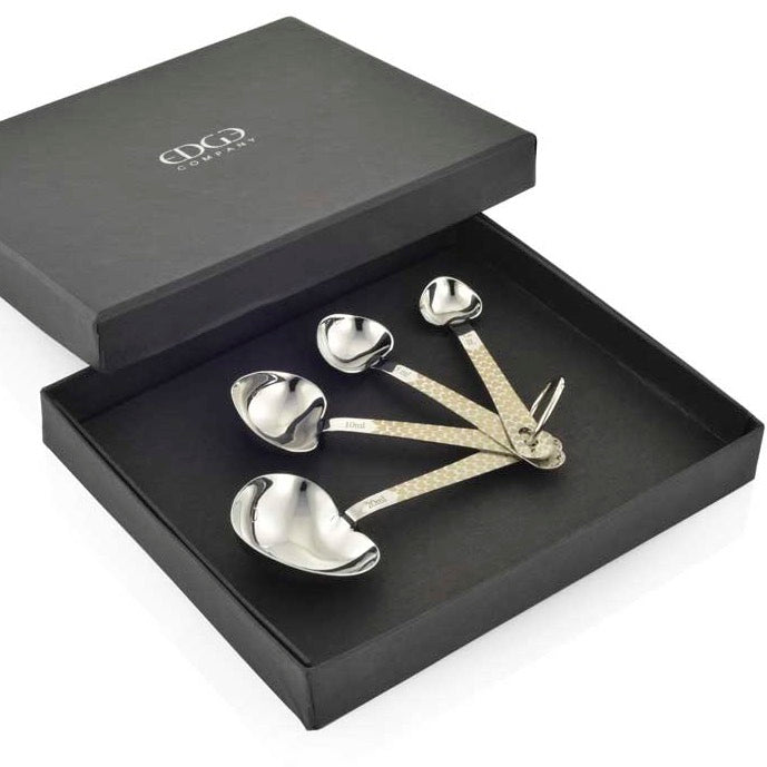 Heart Stainless Steel Measuring Spoons - Gift Boxed1 - Duck Barn Interiors
