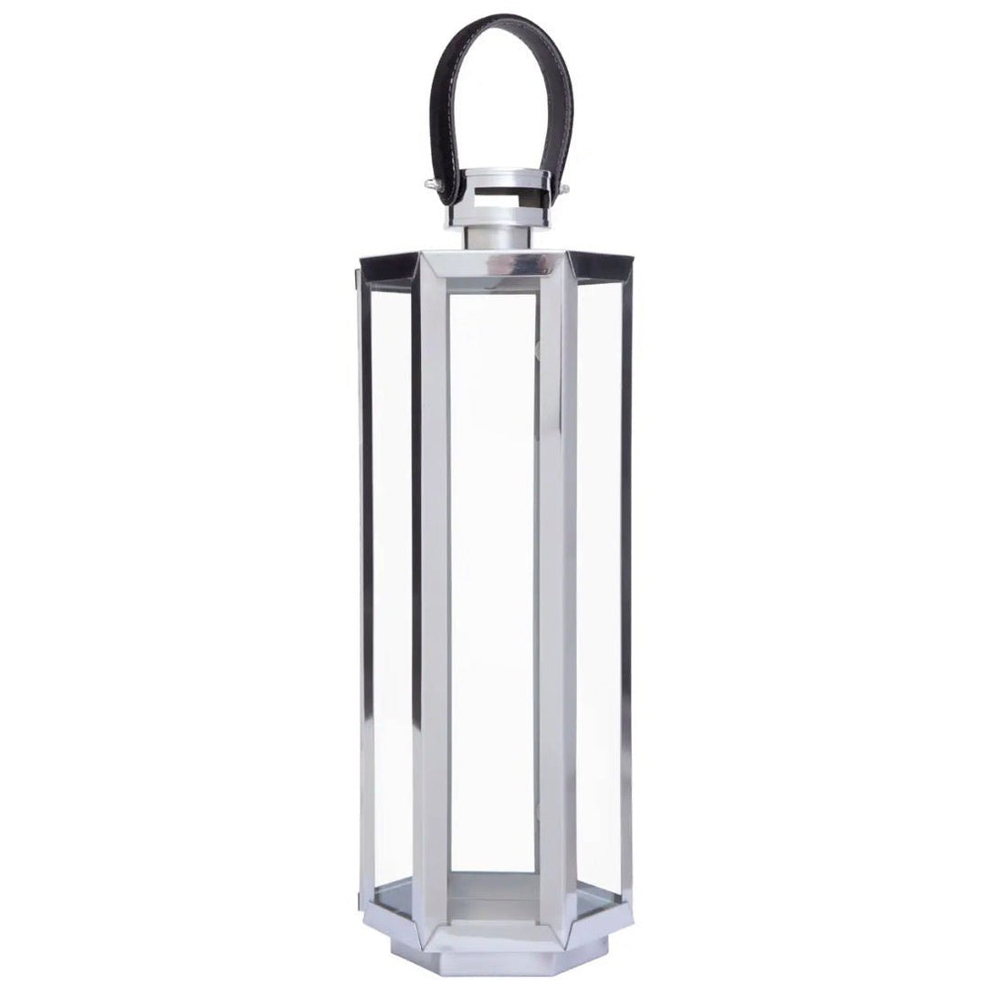 Herber Silver Hexagonal Lantern - Medium1 - Duck Barn Interiors