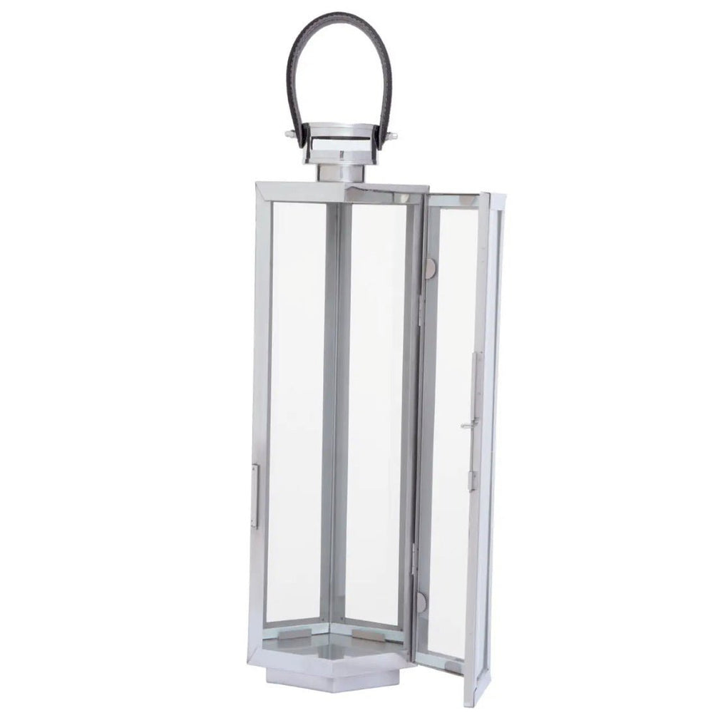 Herber Silver Hexagonal Lantern - Medium2 - Duck Barn Interiors