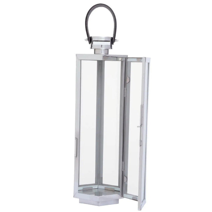 Herber Silver Hexagonal Lantern - Medium2 - Duck Barn Interiors