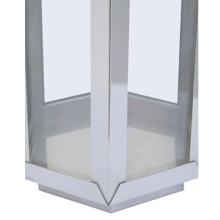Herber Silver Hexagonal Lantern - Medium5 - Duck Barn Interiors