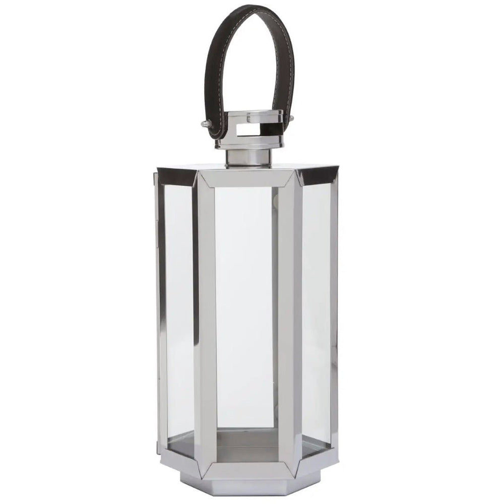 Herber Silver Hexagonal Lantern - Small1 - Duck Barn Interiors