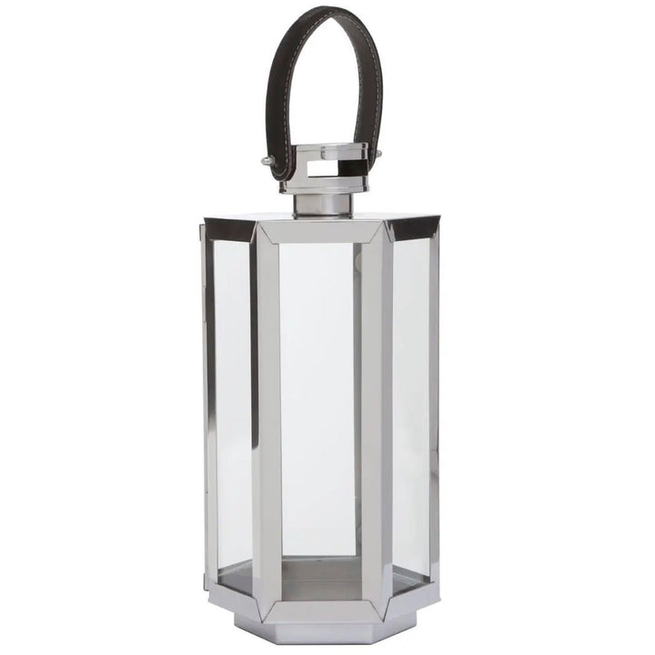 Herber Silver Hexagonal Lantern - Small1 - Duck Barn Interiors