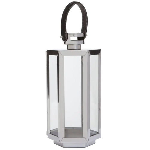 Herber Silver Hexagonal Lantern - Small