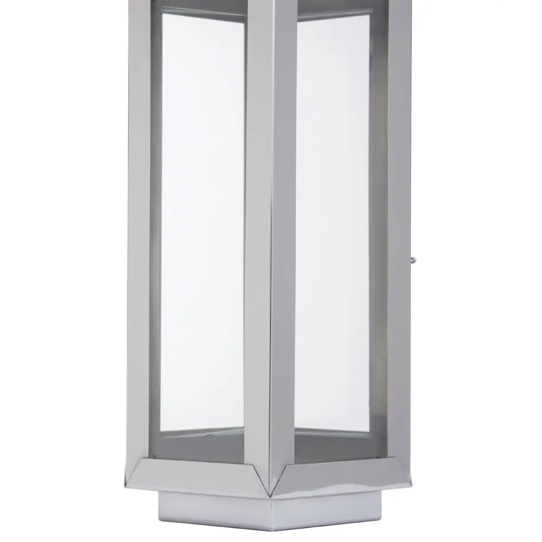 Herber Silver Hexagonal Lantern - Small7 - Duck Barn Interiors