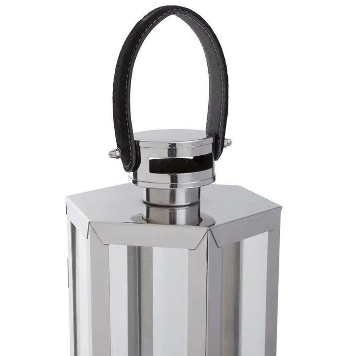 Herber Silver Hexagonal Lantern - Small4 - Duck Barn Interiors