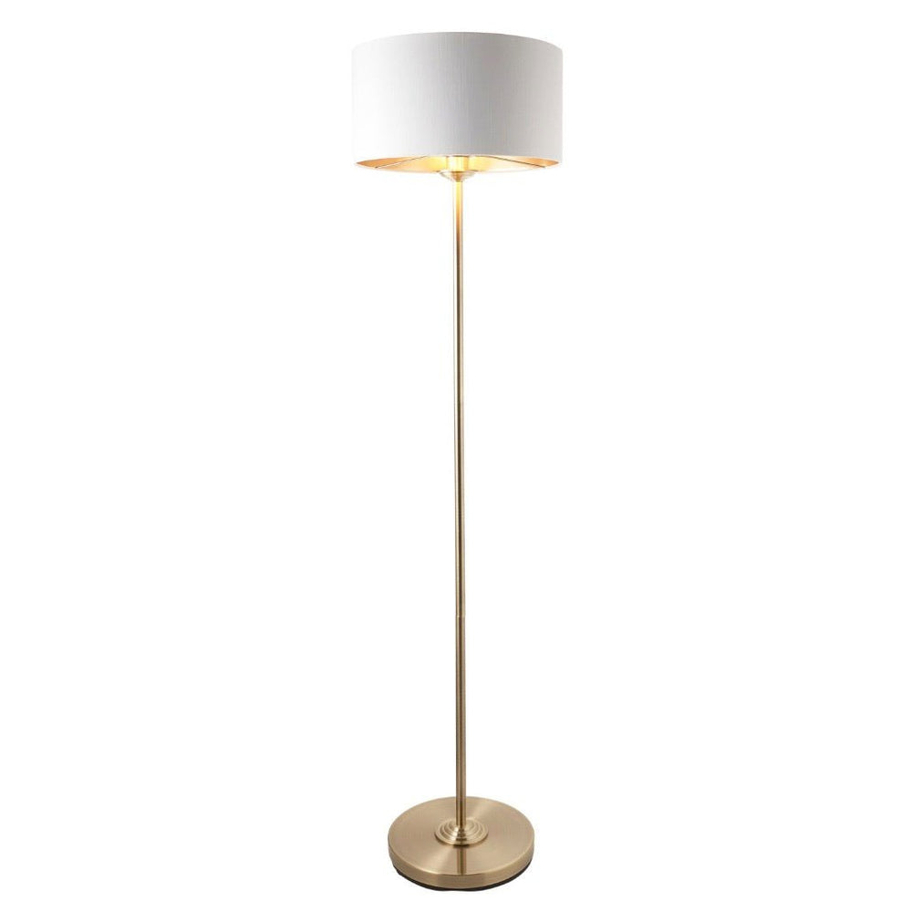Highclere Floor Lamp - Antique Brass6 - Duck Barn Interiors