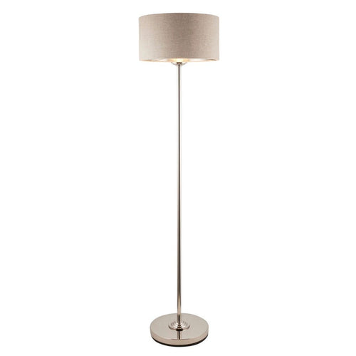 Highclere Floor Lamp - Brushed Chrome