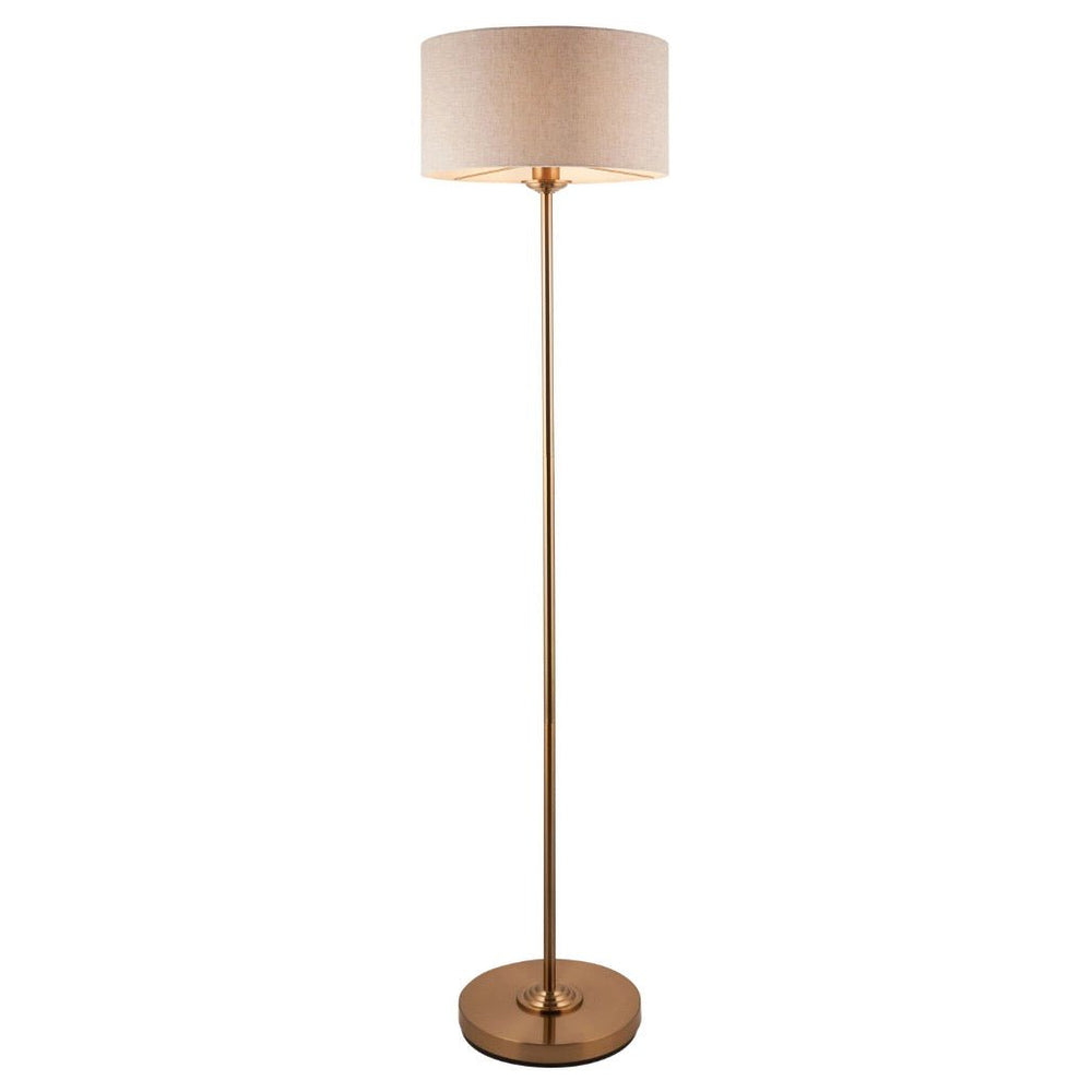 Highclere Floor Lamp - Vintage Brass8 - Duck Barn Interiors