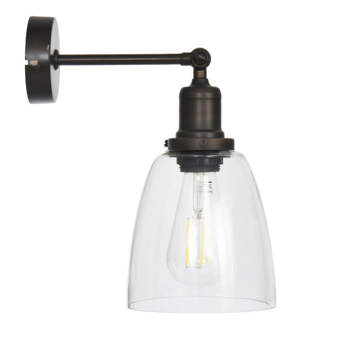 Hoxton Dome Wall Light - Antique Bronze1 - Duck Barn Interiors