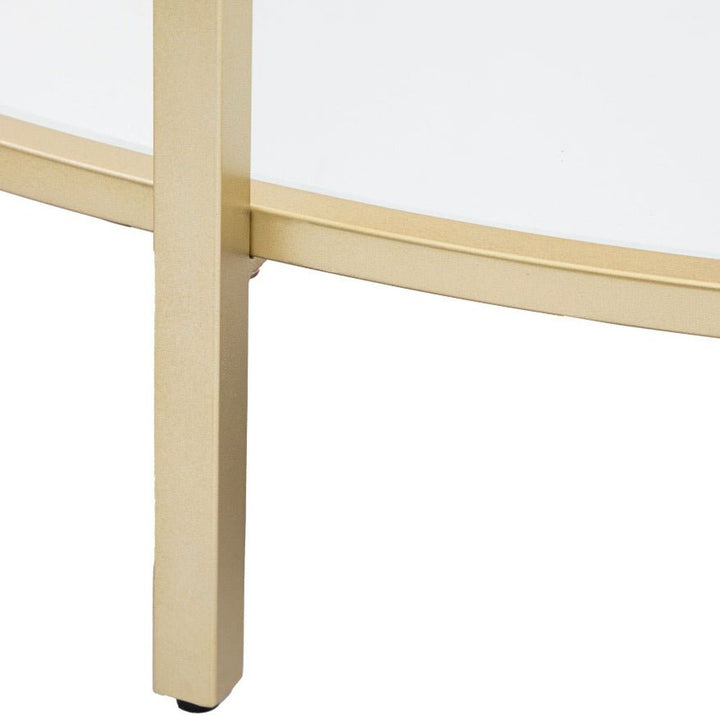 Hudson Glass Curved Console Table - Champagne7 - Duck Barn Interiors
