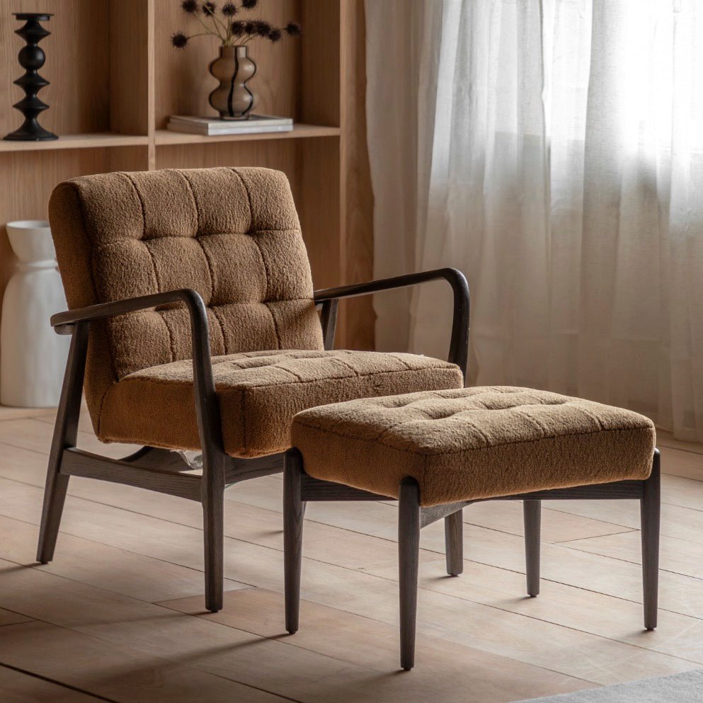 Humber Footstool - Ochre4 - Duck Barn Interiors