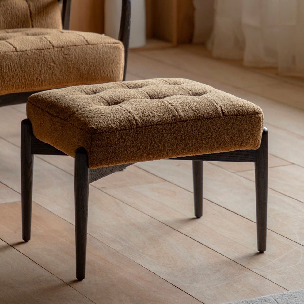 Humber Footstool - Ochre1 - Duck Barn Interiors