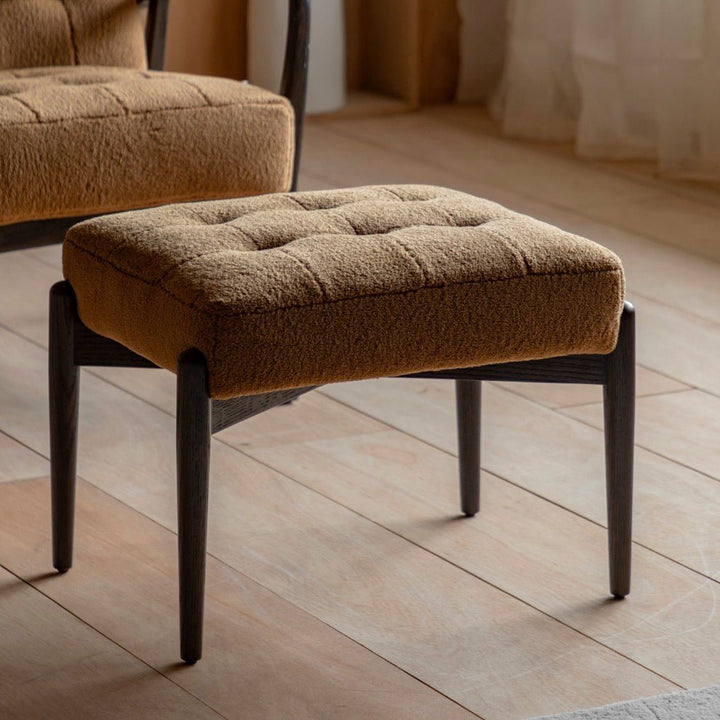 Humber Footstool - Ochre1 - Duck Barn Interiors