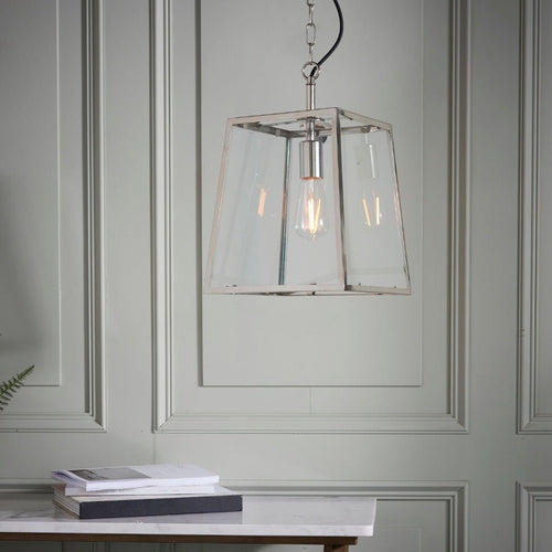 Hurst Pendant Light - Bright Nickel