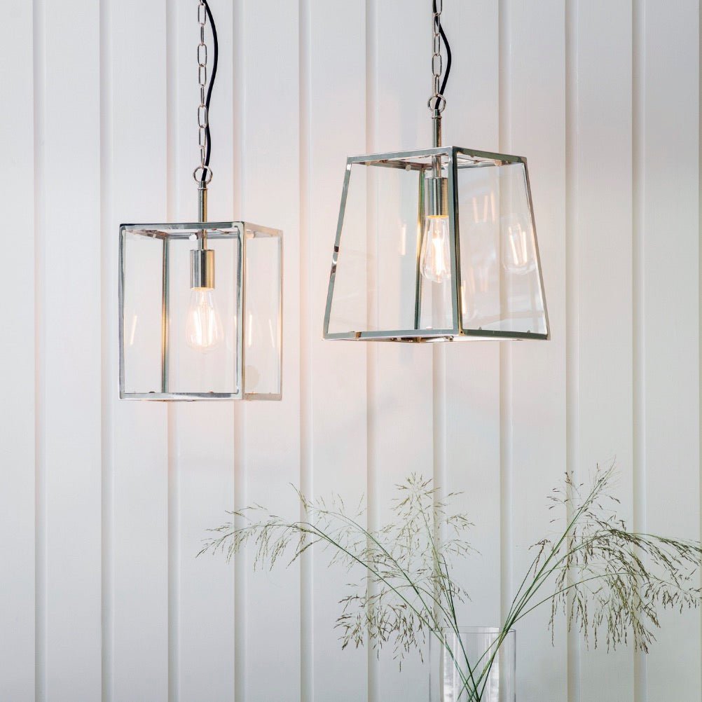 Hurst Pendant Light - Bright Nickel2 - Duck Barn Interiors