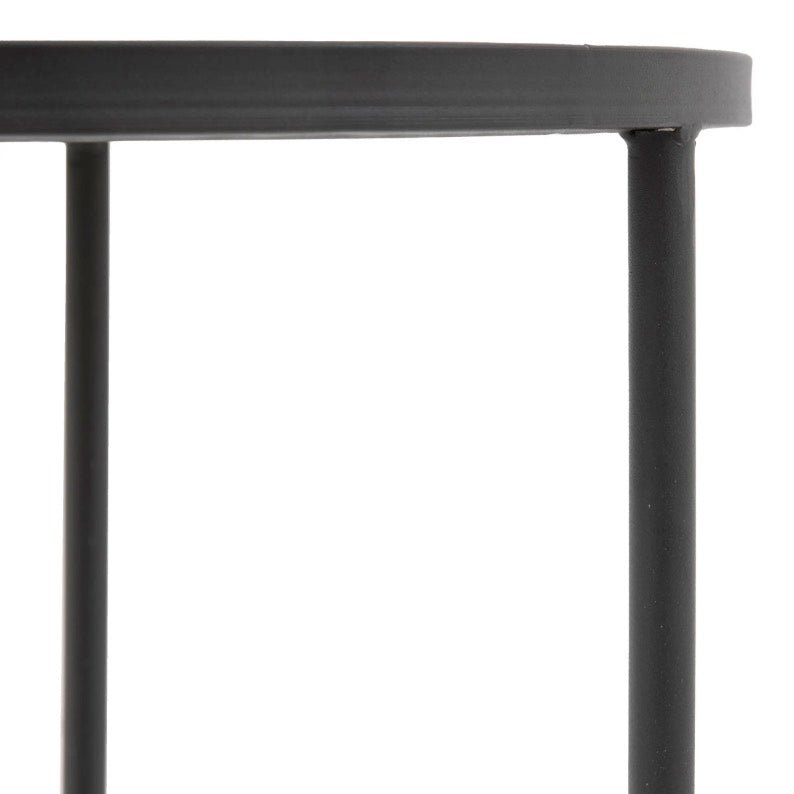 Hutton Mirror Side Table - Black4 - Duck Barn Interiors