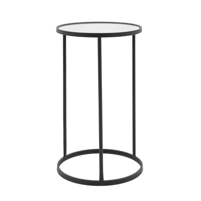 Hutton Mirror Side Table - Black3 - Duck Barn Interiors