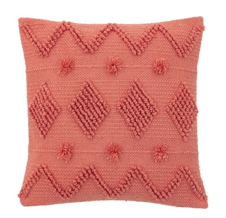 Indoor/Outdoor Perth Textured Cushion - Apricot1 - Duck Barn Interiors