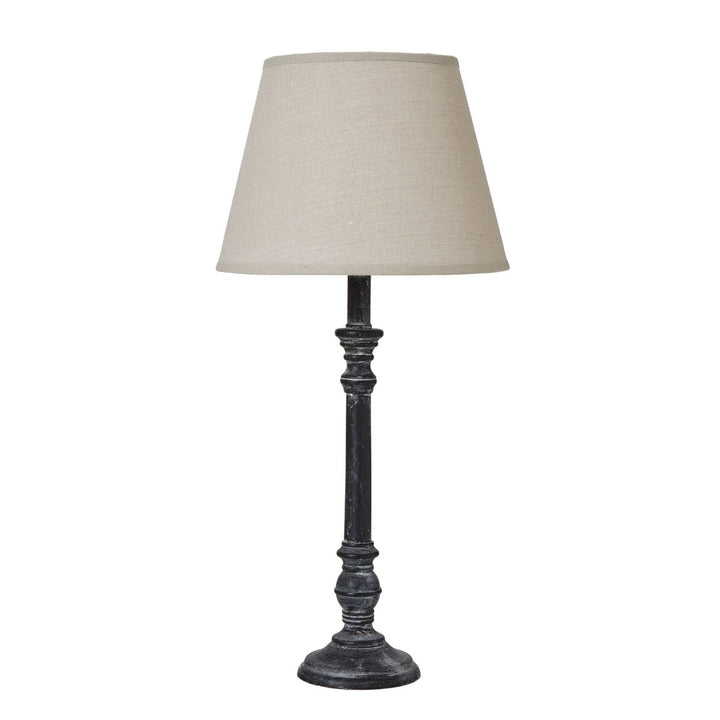 Isca Stem Table Lamp With Linen Shade1 - Duck Barn Interiors