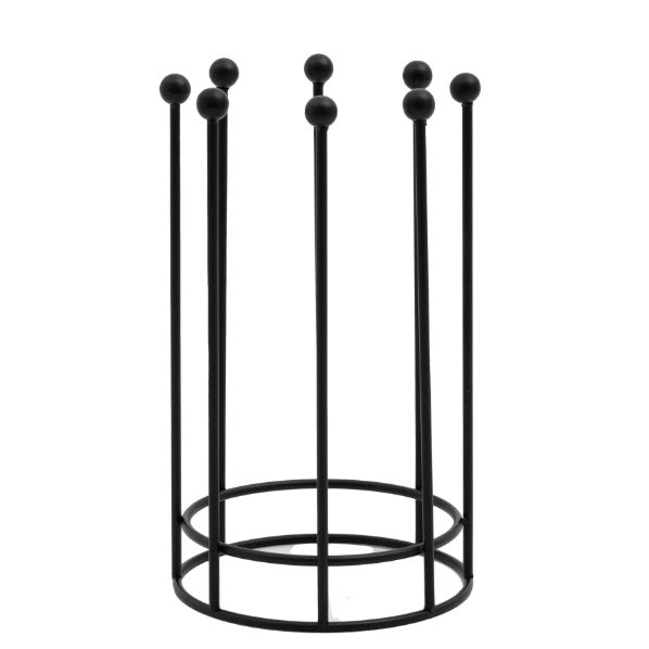 Jacob Round Metal Welly Boot Stand - Black2 - Duck Barn Interiors