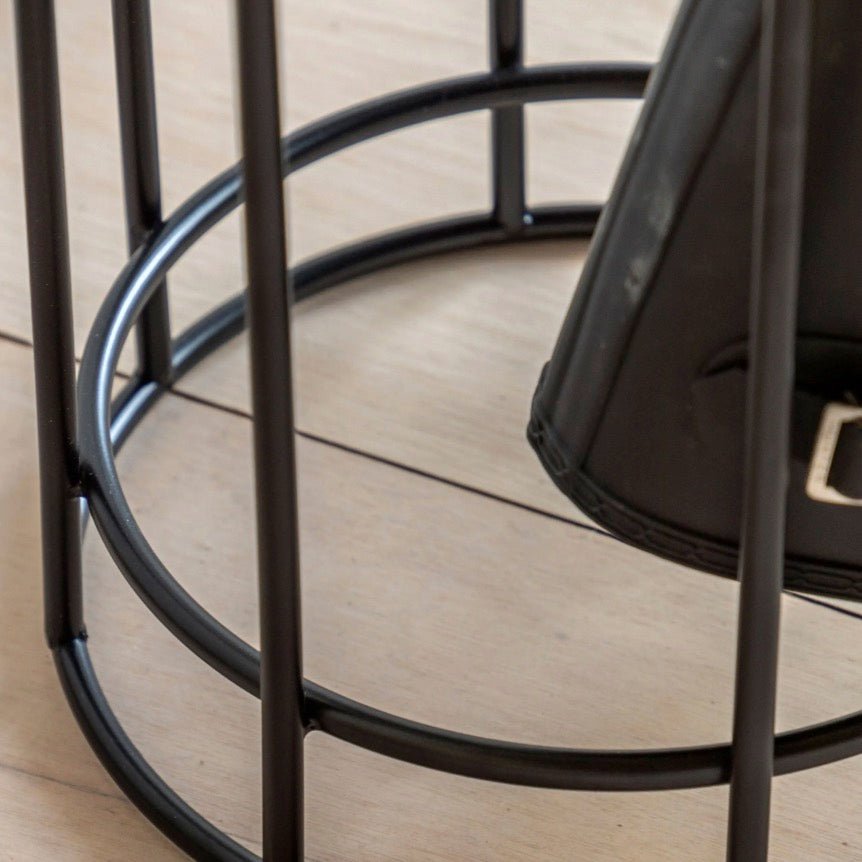 Jacob Round Metal Welly Boot Stand - Black3 - Duck Barn Interiors