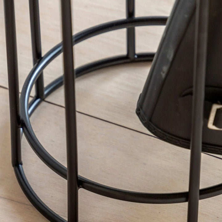 Jacob Round Metal Welly Boot Stand - Black3 - Duck Barn Interiors