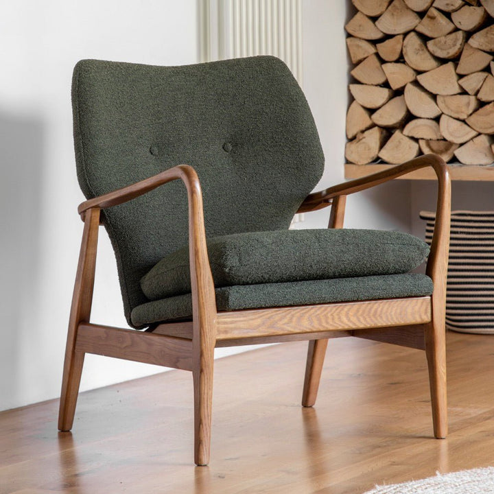 Jensen Armchair - Green1 - Duck Barn Interiors