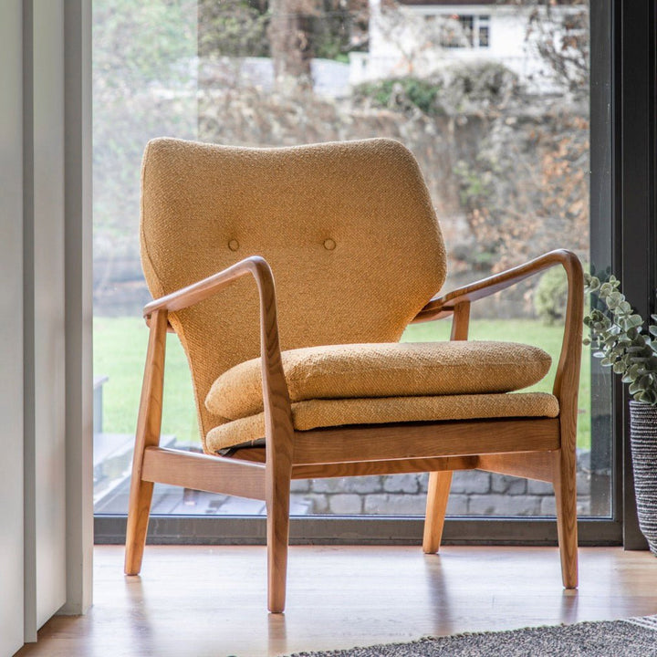 Jensen Armchair - Ochre1 - Duck Barn Interiors