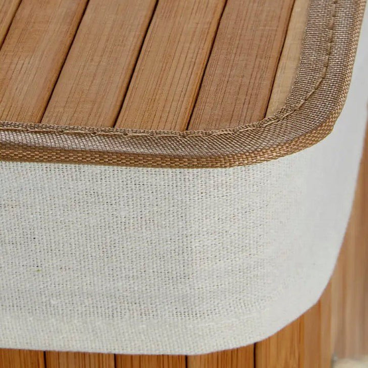 Kankyo Natural Bamboo Square Laundry Hamper2 - Duck Barn Interiors