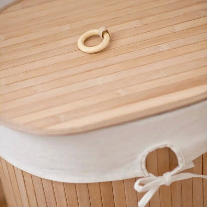 Kankyo Natural Oval Laundry Hamper2 - Duck Barn Interiors