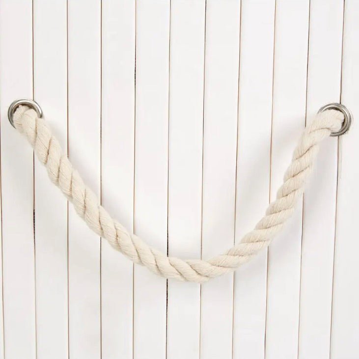 Kankyo White Square Laundry Hamper3 - Duck Barn Interiors