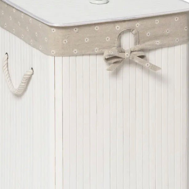 Kankyo White Square Laundry Hamper4 - Duck Barn Interiors