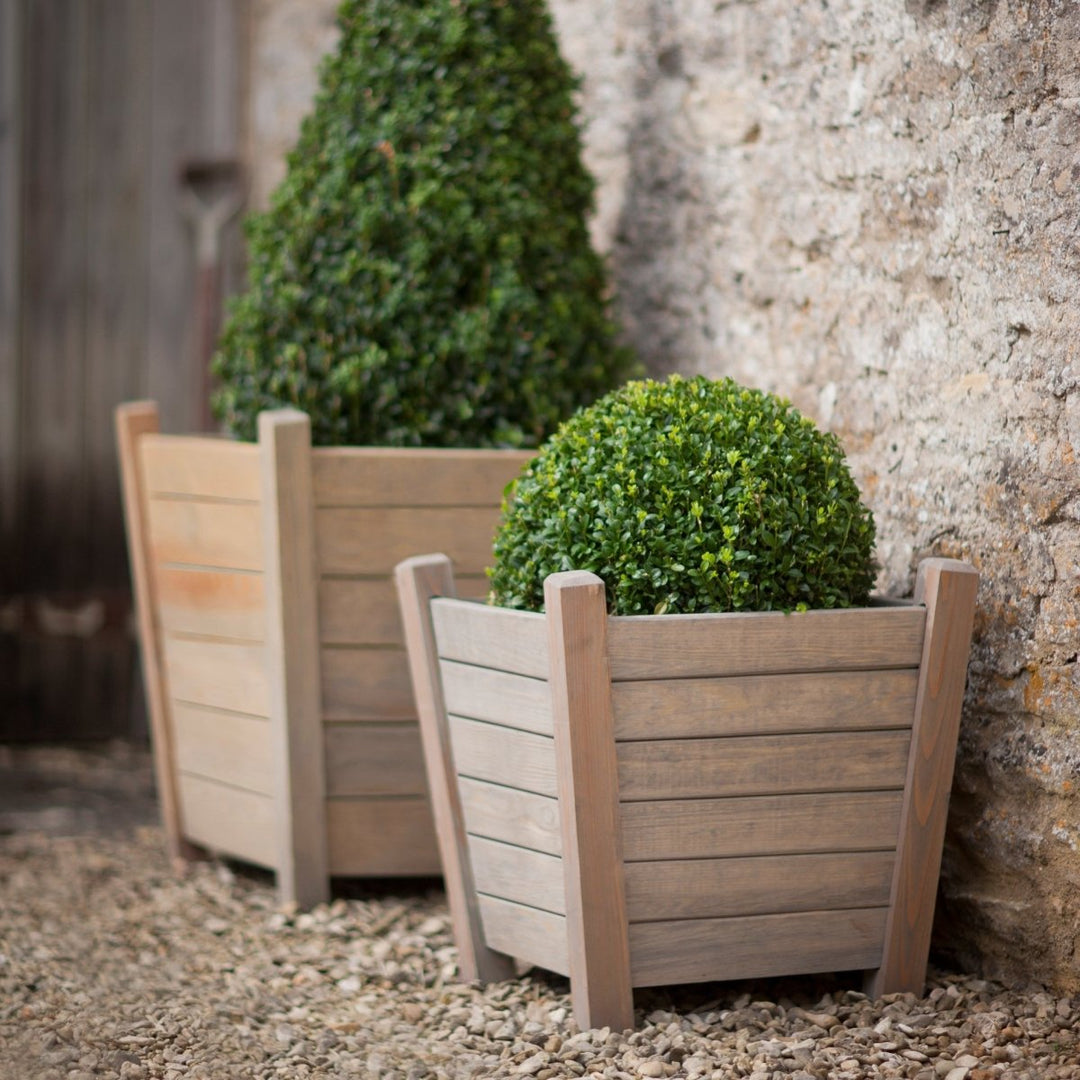 Kingham Wooden Planter1 - Duck Barn Interiors