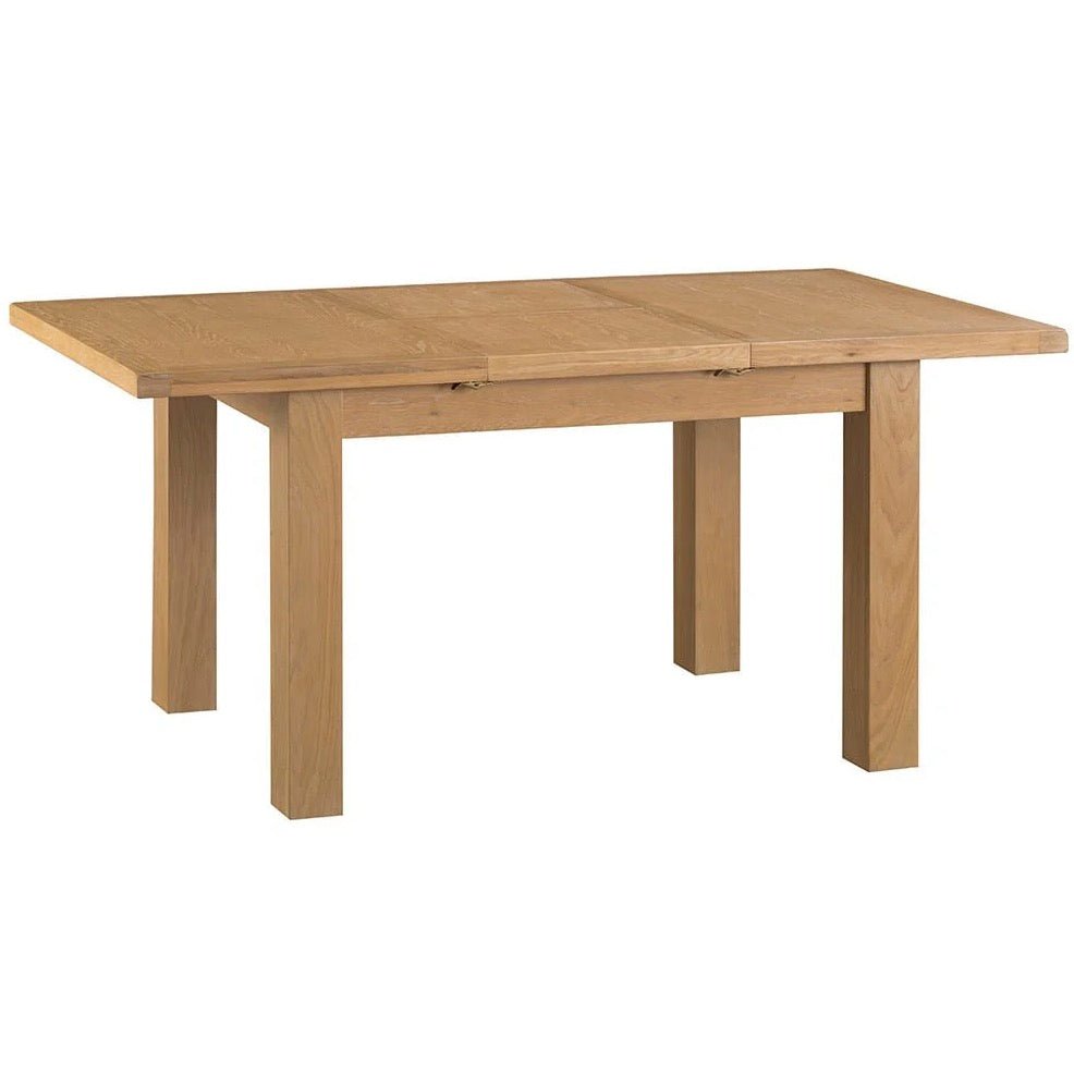 Kirdford Oak Butterfly Extending Table - 1.25m - Seats 410 - Duck Barn Interiors