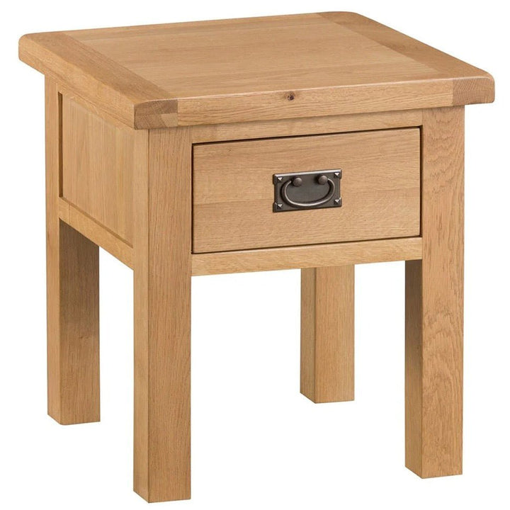 Kirdford Oak Lamp Side Table1 - Duck Barn Interiors