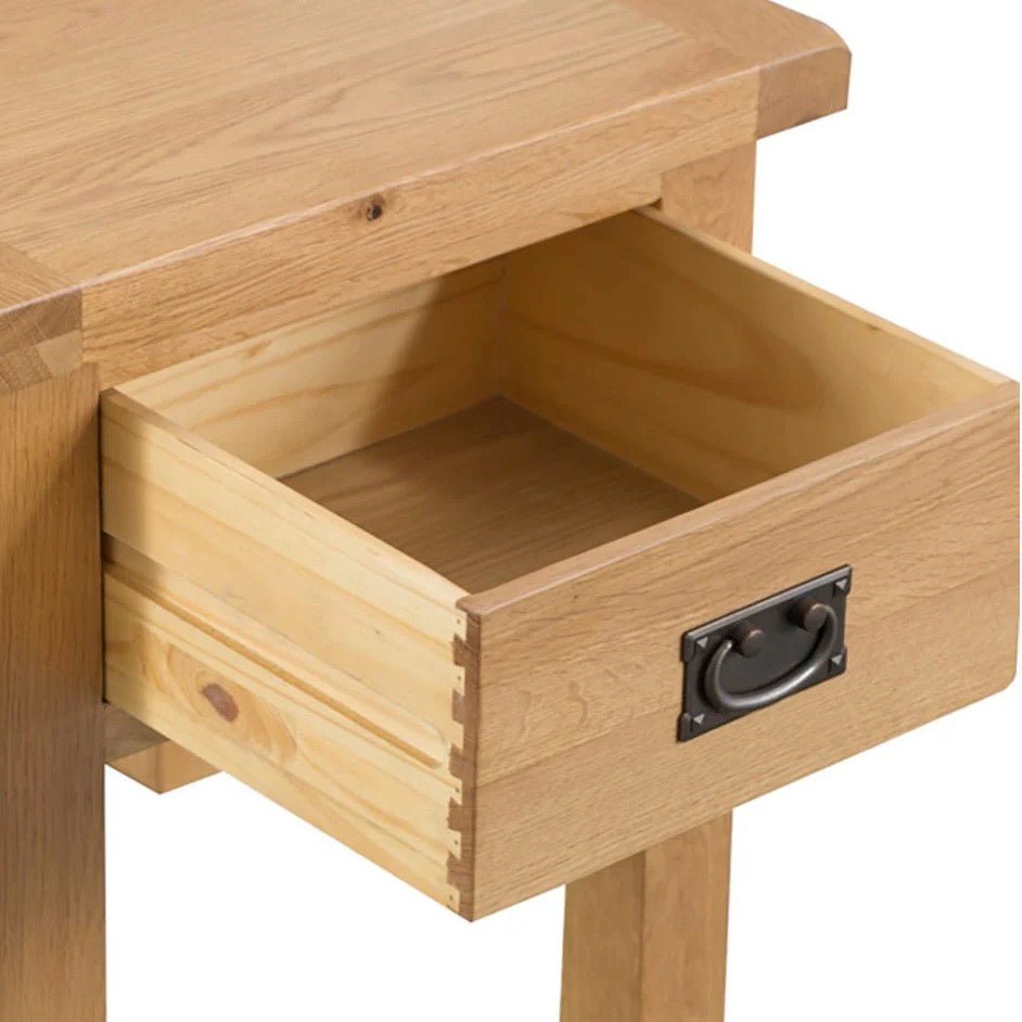 Kirdford Oak Lamp Side Table12 - Duck Barn Interiors