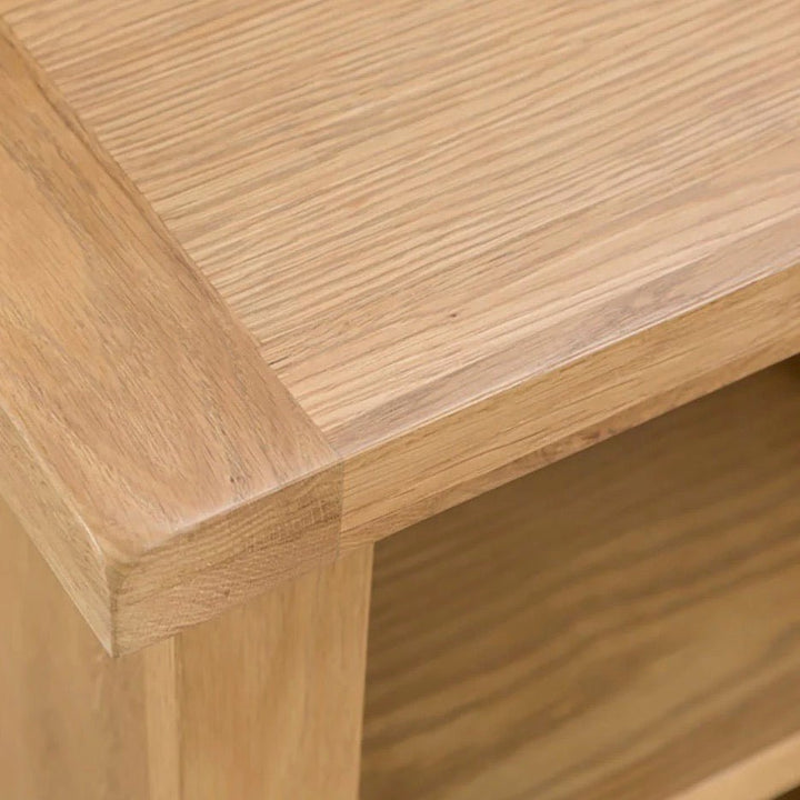 Kirdford Oak Small Narrow Bookcase3 - Duck Barn Interiors