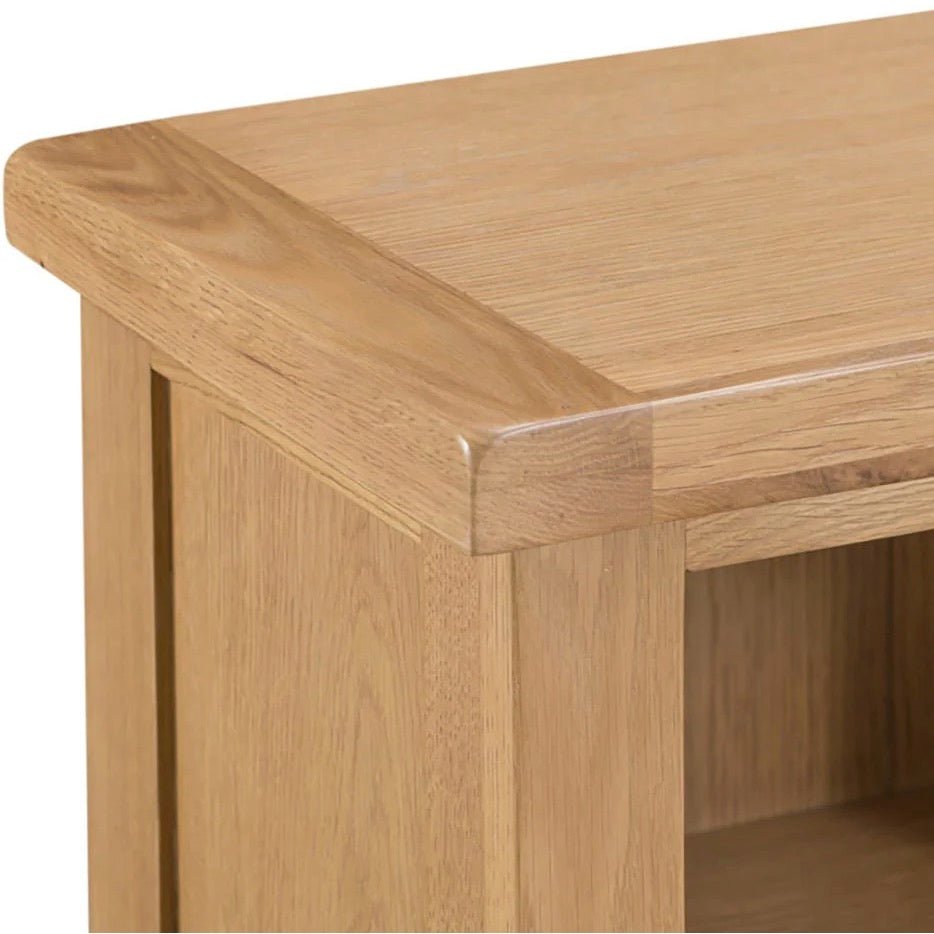 Kirdford Oak Small Narrow Bookcase4 - Duck Barn Interiors