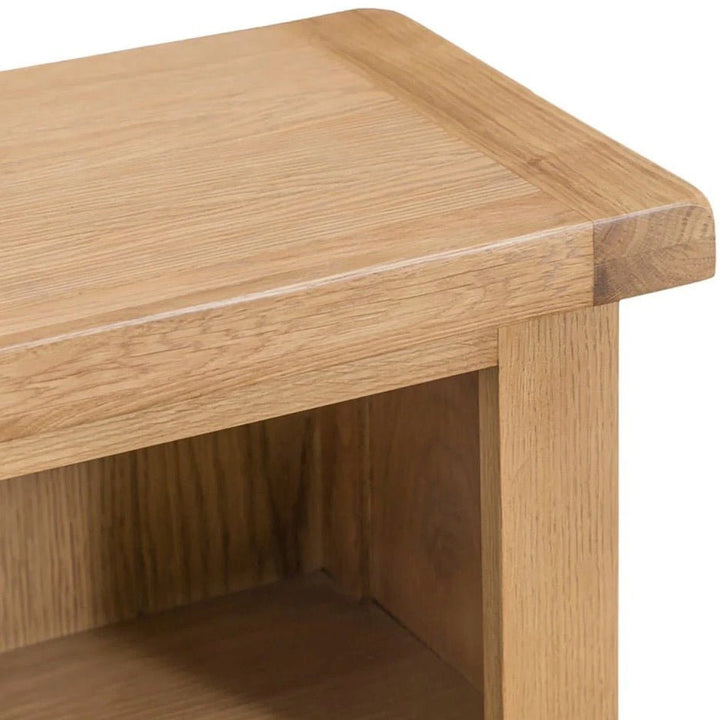 Kirdford Oak Small Narrow Bookcase5 - Duck Barn Interiors